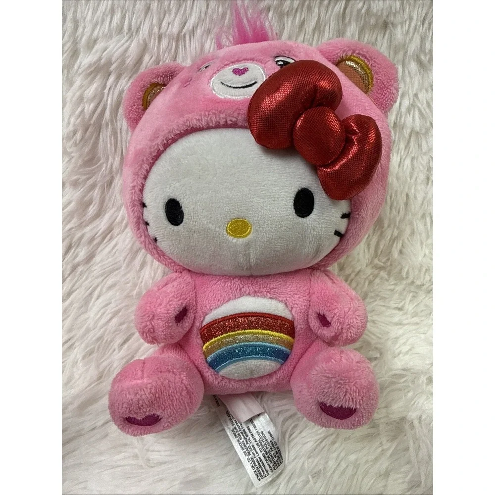 Hello Kitty Cheer Bear & Cinnamoroll Love-a-Lot Care Bear Plush Fun Size Bundle‎